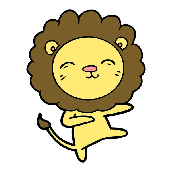 Illustration Vectorielle Lion Dessin Animé — Image vectorielle