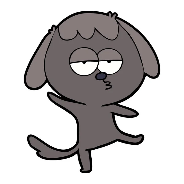 Vector Illustration Cartoon Dog — Stock Vector