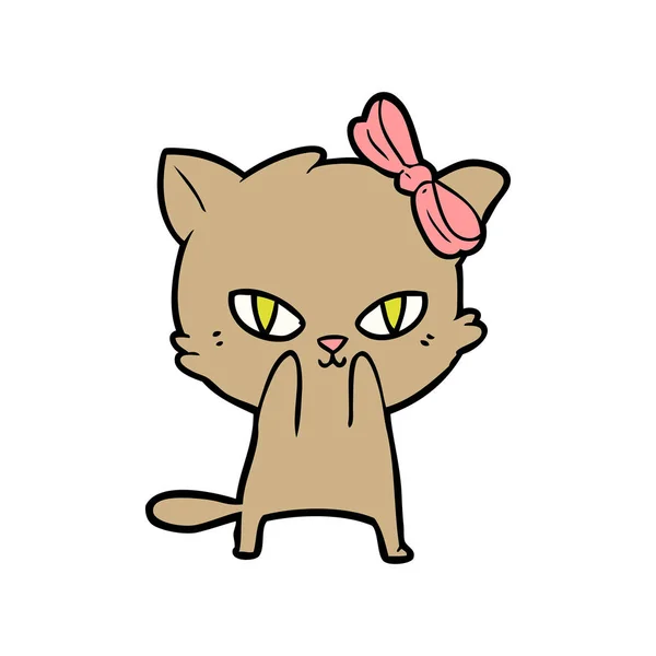 귀여운 고양이의 — 스톡 벡터