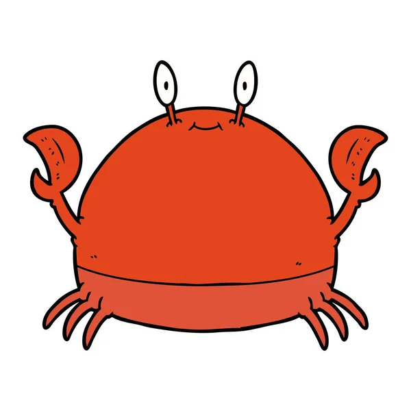 Vector Illustratie Van Cartoon Krab — Stockvector