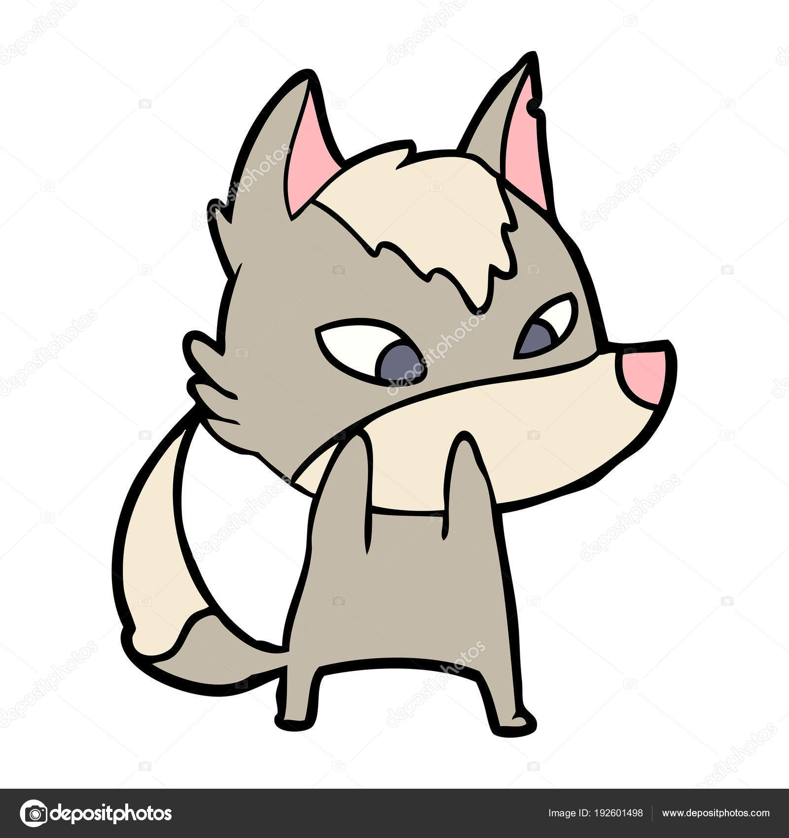 Illustration Vectorielle Loup Dessin Animé — Image ... Illustration Vectorielle Loup Dessin Animé — Image ...
