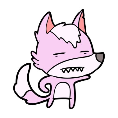 Kurt gösteren diş çizgi film