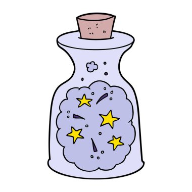 çizgi film sihirli iksir vektör çizim