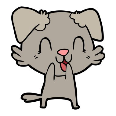 Çizgi film köpeğinin vektör çizimi