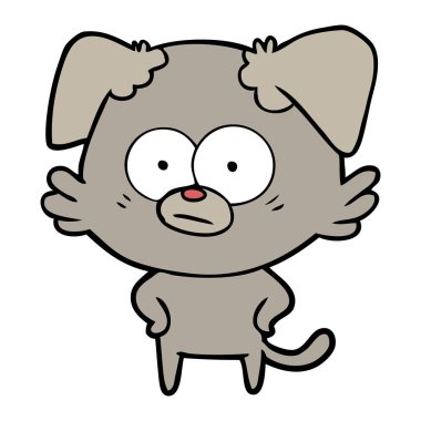 Çizgi film köpeğinin vektör çizimi