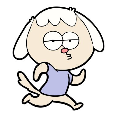 Çizgi film köpeğinin vektör çizimi