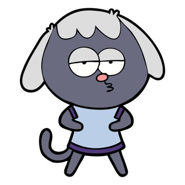 Çizgi film köpeğinin vektör çizimi