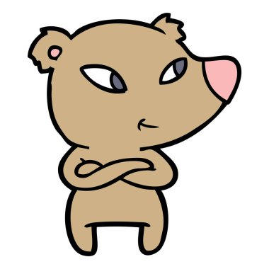 sevimli çizgi ayı ile silah geçti