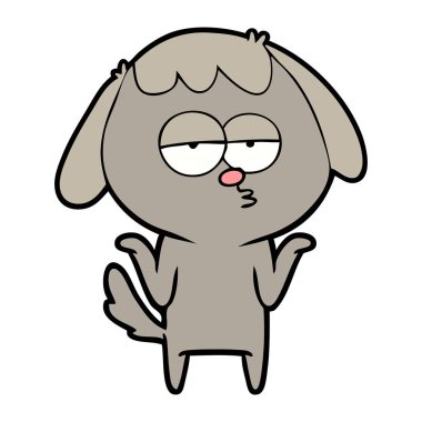 Çizgi film köpeğinin vektör çizimi