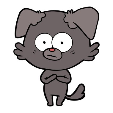 Çizgi film köpeğinin vektör çizimi