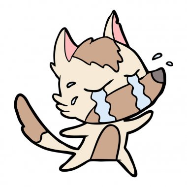 Çizgi film kurdunun vektör çizimi