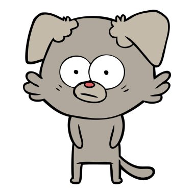 Çizgi film köpeğinin vektör çizimi