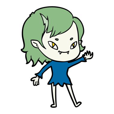 çizgi film dostu vampir kız