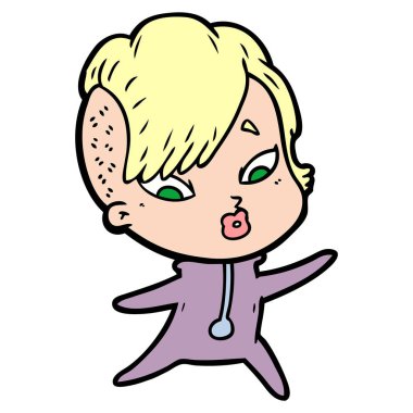 bilim kurgu elbiseleri sürpriz kız çizgi film