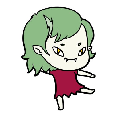 çizgi film dostu vampir kız