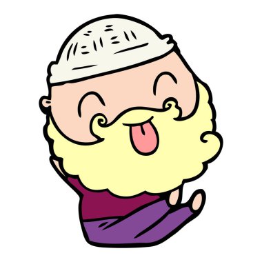 dilini sakallı adam oturuyor