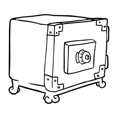 vektör çizim karikatür güvenli