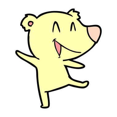 Çizgi film ayısının vektör çizimi