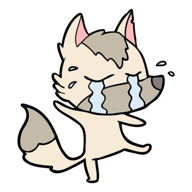 Çizgi film kurdunun vektör çizimi