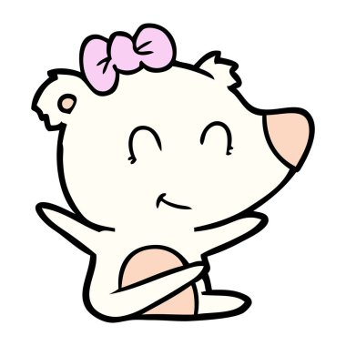 Dişi kutup ayısı karikatür