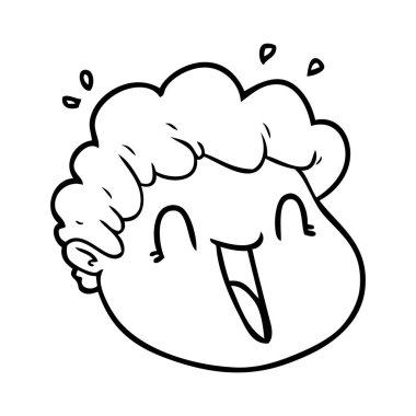 vektör çizim karikatür erkek yüz