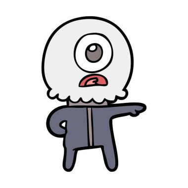 çizgi film Tepegöz'ü yabancı uzay adamı