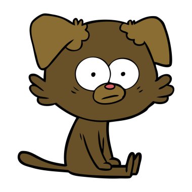 Çizgi film köpeğinin vektör çizimi