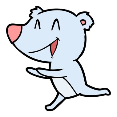 Çizgi film ayısının vektör çizimi