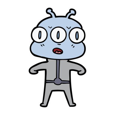 üç gözlü yabancı çizgi film