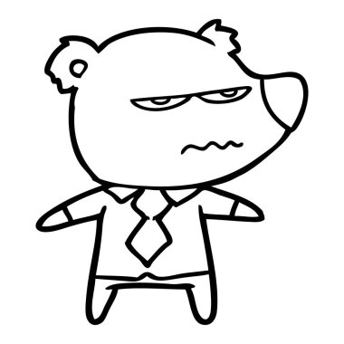 öfkeli patron ayı çizgi film