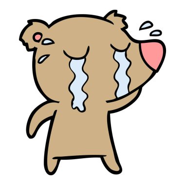 Çizgi film ayısının vektör çizimi