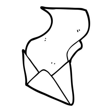 çizgi film mektup ve zarf