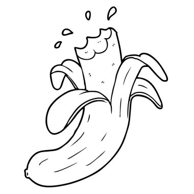 vektör çizim karikatür muz