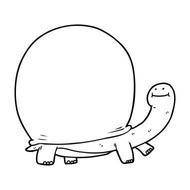 vektör çizim karikatür kaplumbağa