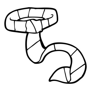 vektör çizim karikatür kravat