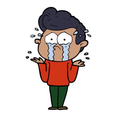 vektör çizim karikatür adam