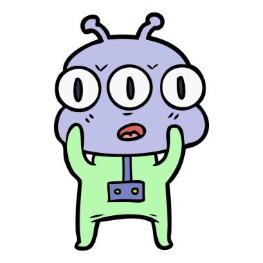 üç gözlü yabancı çizgi film