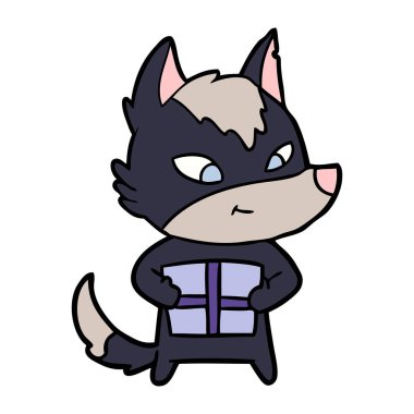 hediye ile dost çizgi film kurt