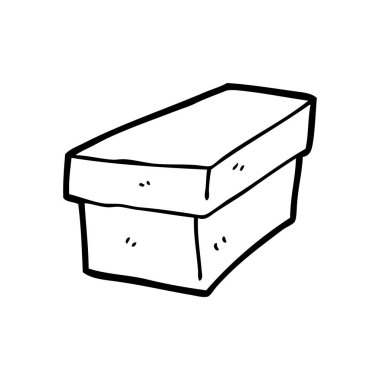 vektör çizim karikatür karton kutu