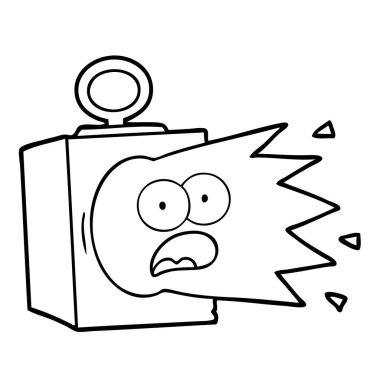 vektör çizim karikatür endüstriyel lamba