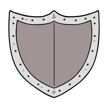 vektör çizim karikatür kalkan