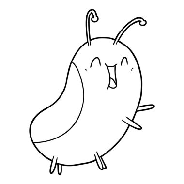 vektör çizim karikatür mutlu hata