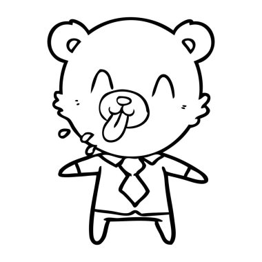 kaba karikatür ayı patron