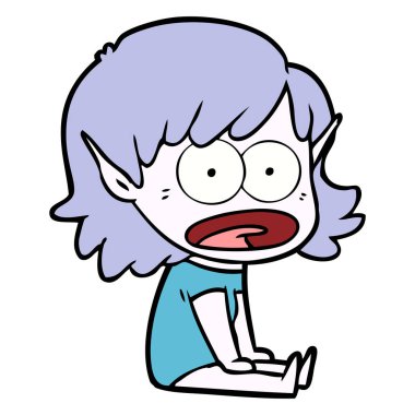 çizgi film şok elf kızı