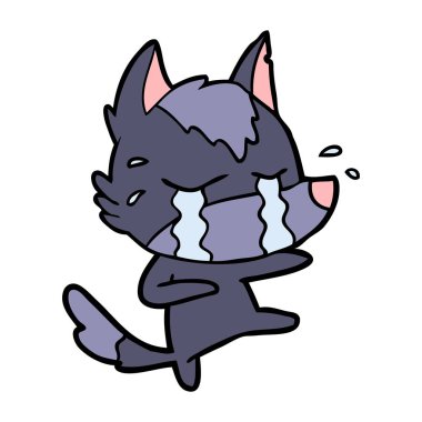 Çizgi film kurdunun vektör çizimi