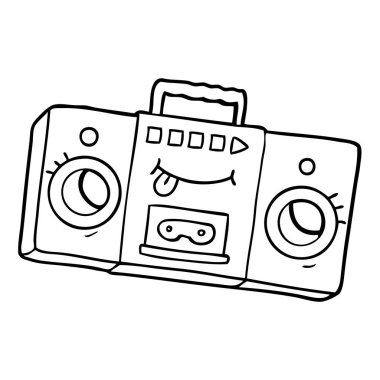 çizgi film retro kaset kaset çalar