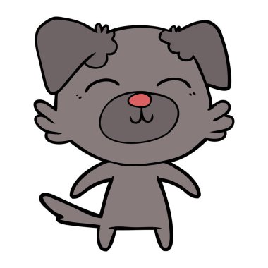 Çizgi film köpeğinin vektör çizimi