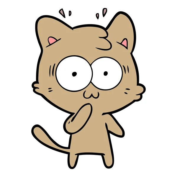 Vektor Illustration Der Cartoon Katze — Stockvektor