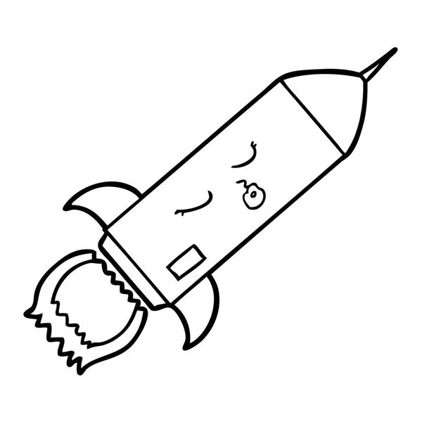 Vektor Illustration Der Cartoon Rakete — Stockvektor