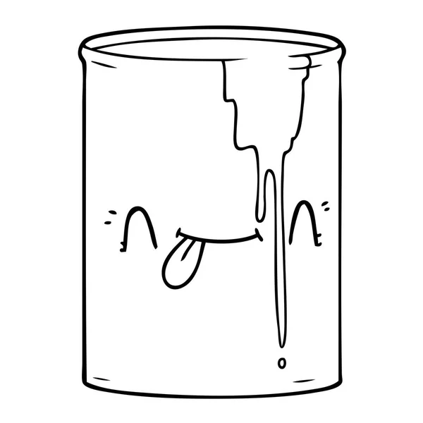 Vector Illustration Cartoon Toxic Waste — Stock Vector